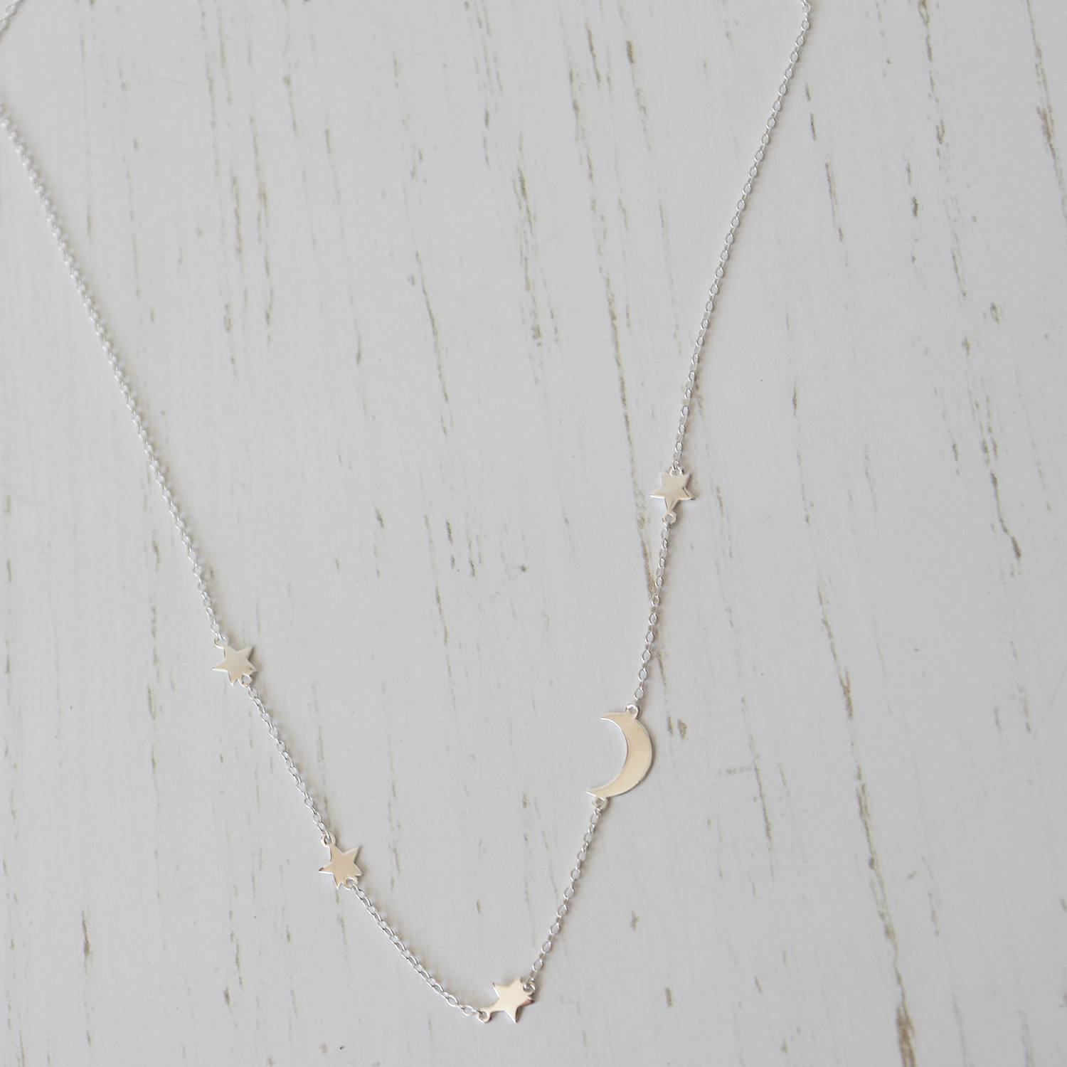 Stars and Moon Necklace - Aligned Gemini Co