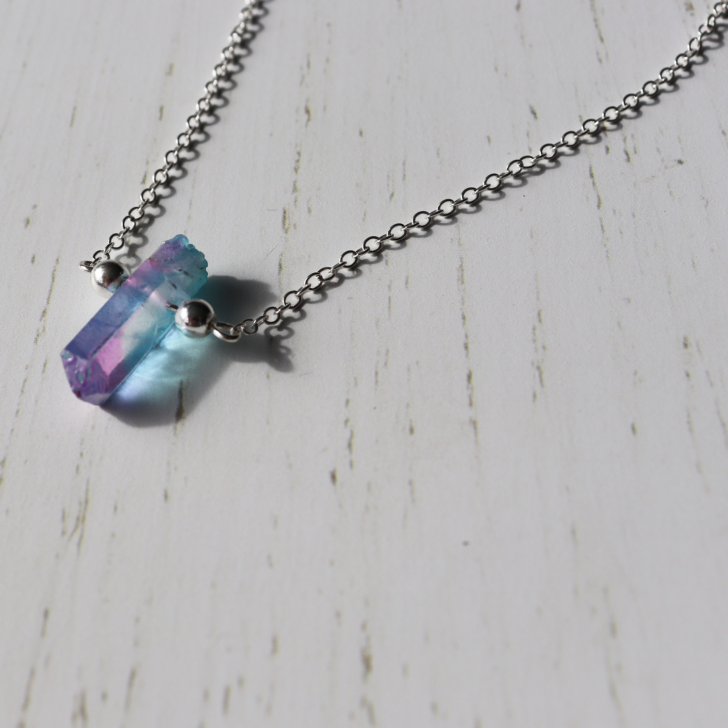 Aura Quartz Necklace Set - Aligned Gemini Co