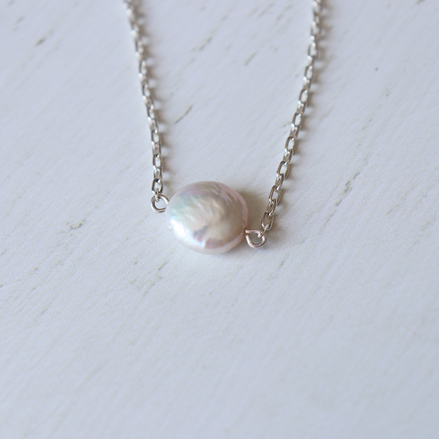 Coin Pearl Necklace - Aligned Gemini Co