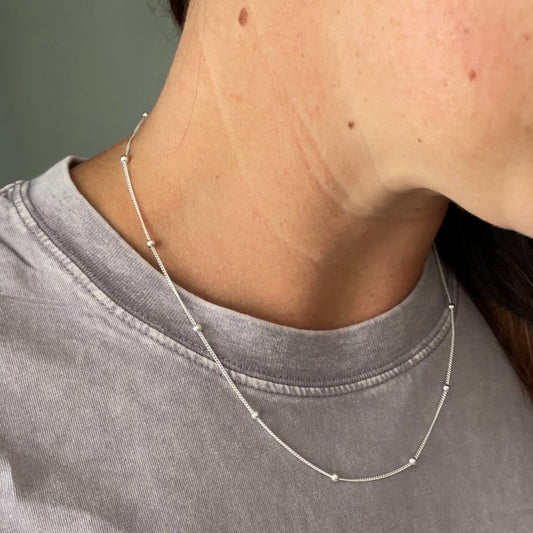 Silver Bead Chain - Aligned Gemini Co