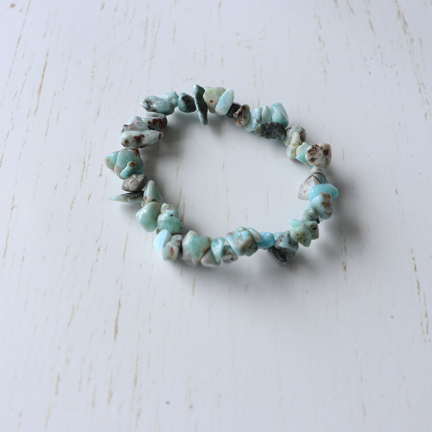 Larimar Crystal Bracelet - Vintage Rose Handmade Jewellery