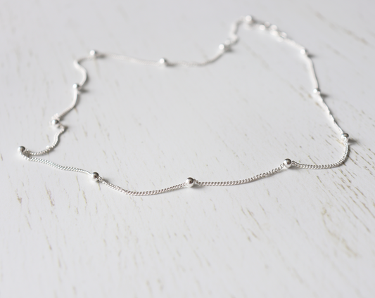 Silver Bead Chain - Aligned Gemini Co