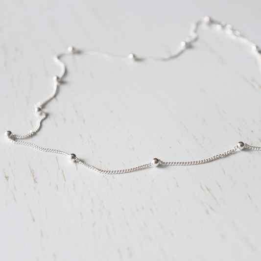 Silver Bead Bracelet - Aligned Gemini Co