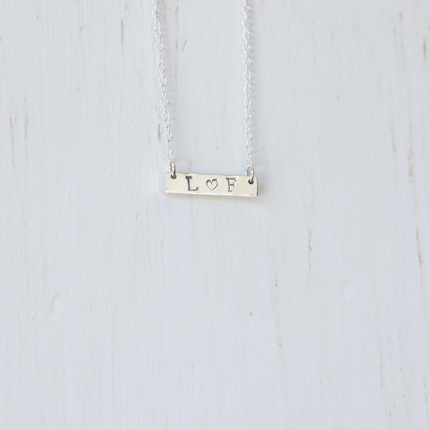 Initial ‘Bar’ Necklace - Aligned Gemini Co